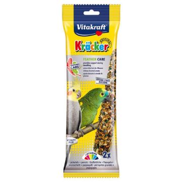 Picture of Vitakraft Cockatiel & Parrot Feather Care Kracker 180g x 5