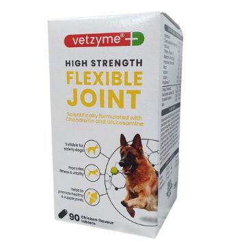 Picture of Vetzyme Flexible Joint Tablets High Strength 90 tab x 1