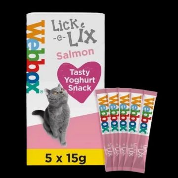 Picture of Webbox Cat Lick-e-Licks Salmon 5pk x 10