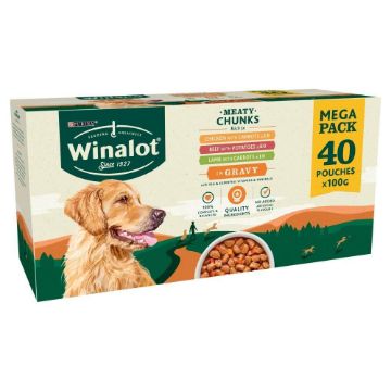Picture of Winalot Pouch Meaty Chunks in Gravy 100g 40pk