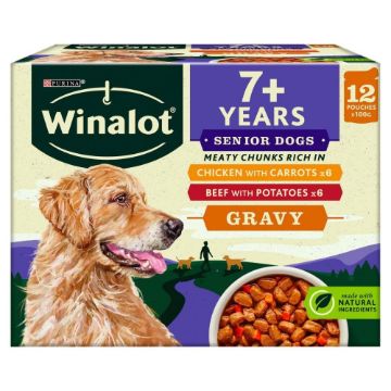 Picture of Winalot Pouch SENIOR Meaty Chunks in Gravy 100g 12pk x 4