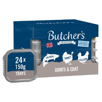 Picture of Butcher's Dog Foil Trays Joint & Coat 150g x 24