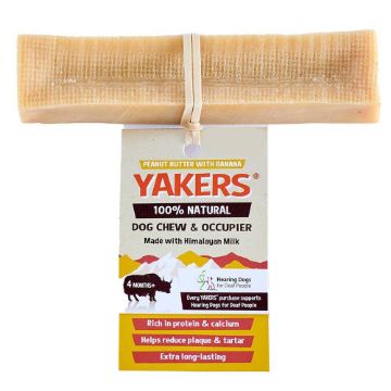 Picture of Yakers Dog Chew PEANUT BUTTER & BANANA XL x 10
