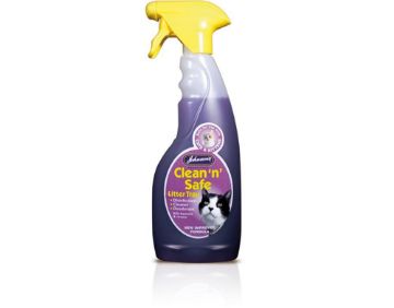 Picture of Johnson's Clean 'n' Safe Litter Tray Trigger Spray 500ml x 6
