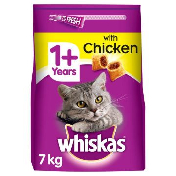 Picture of Whiskas 1+ Adult Cat Complete Chicken 7kg