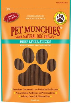 Picture of Pet Munchies Dog Treats Beef Liver Sticks 90g x 8 