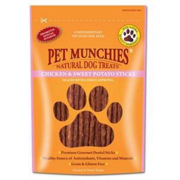 Picture of Pet Munchies Dog Treats Chicken & Sweet Potato Sticks 90g x 8