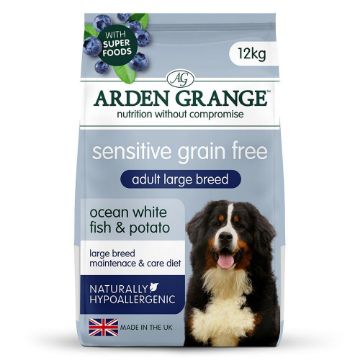 Picture of Arden Grange Adult Dog Large Breed Sensitive Ocean White Fish & Potato 12kg