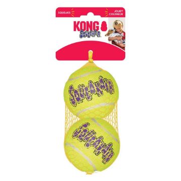 Picture of KONG Air Dog Squeaker Tennis Balls Large 3.25" Net-of-2 x 1