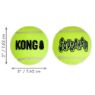 Picture of KONG Air Dog Squeaker Tennis Balls Large 3.25" x 48 Bulk Box