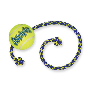 Picture of KONG Air Dog Squeaker Tennis Balls Medium 2½" on Rope x 1
