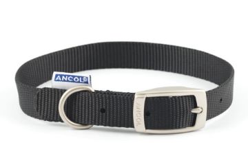 Picture of Ancol Viva Nylon Buckle Collar 28-36cm Size 3 Black x 1