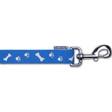 Picture of Ancol Paw'n'Bone Lead Blue 19mm x 40" x 1