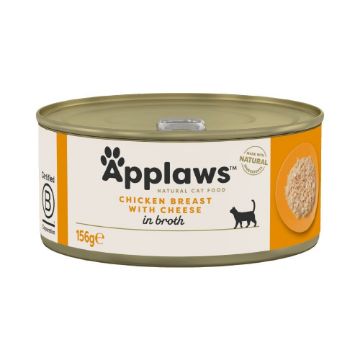 Picture of Applaws Cat Can Chicken & Cheese in Broth 156g x 24