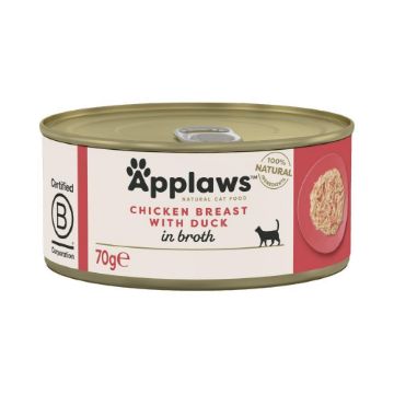 Picture of Applaws Cat Can Chicken & Duck 70g x 24