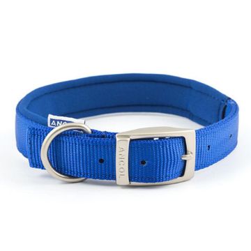 Picture of Ancol Viva Padded Nylon Buckle Collar Blue XXL 55-63cm Size 8 x 1