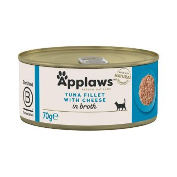 Picture of Applaws Cat Can Tuna & Cheese in Broth 70g x 24