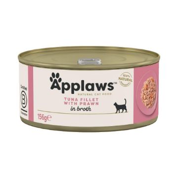 Picture of Applaws Cat Can Tuna & Prawn in Broth 156g x 24