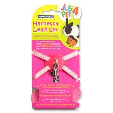 Picture of Ancol Rabbit Harness & Lead Set Pink x 1