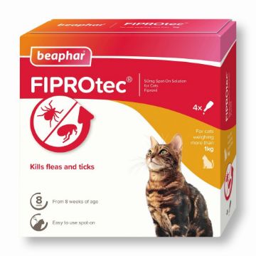 Picture of Beaphar FIPROtec Cat Flea Drops 4 Tube x 1