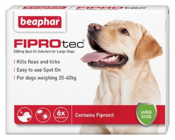 Picture of Beaphar FIPROtec Large Dog Flea Drops 6 Tube x 1