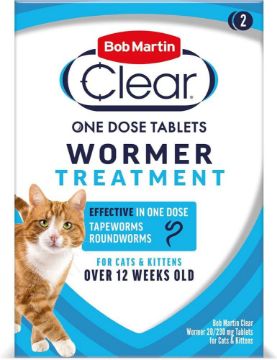 Picture of Bob Martin Clear Cat & Kitten Wormer Tablets (2 in 1) x 1