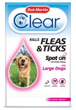 Picture of Bob Martin Flea-Clear Spot On Large Dog Flea Drops 1 Tube x 1