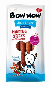Picture of Bow Wow Pudding Sticks Beef & Collagen 6pk x 1