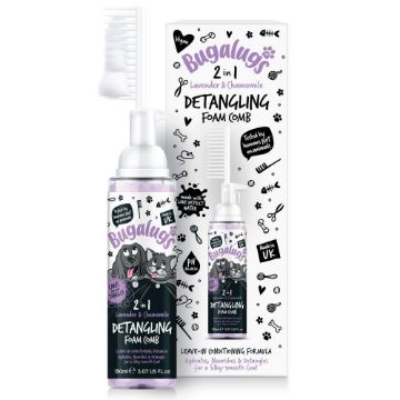 Picture of Bugalugs 2 in 1 Detangle & Conditioning Foam Comb Lavender & Chamomile 150ml x 1