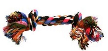 Picture of Dog Life Cotton Rope Bone Large 2 Knot x 3