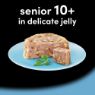 Picture of Cesar Foil Tray Senior 10+ in Delicate Jelly 150g 8-pk x 3