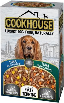 Picture of COOKHOUSE Dog Pouch Terrines Tuna & Carrot / Tuna & Pumpkin 100g 6pk x 6
