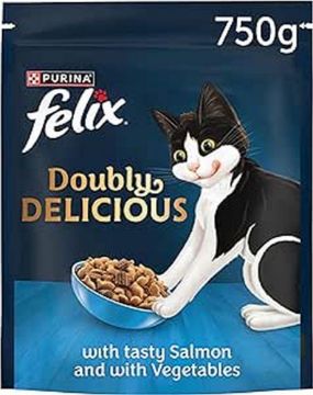Picture of Felix Dry Doubly Delicious Salmon & Veg 750g x 4