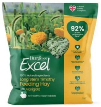 Picture of Excel Long Stem Feeding Hay with Marigold 1kg x 4 BOX