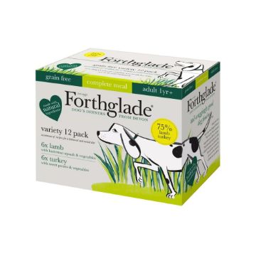 Picture of Forthglade Complete Grain Free Adult Variety Lamb/Turkey 395g 12pk x 1