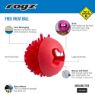 Picture of ROGZ Fred Medium Treat Ball Red 2½" x 1