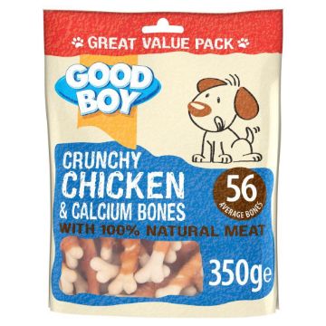 Picture of Good Boy Dog Treats Crunchy Chicken & Calcium Bones 350g x 4