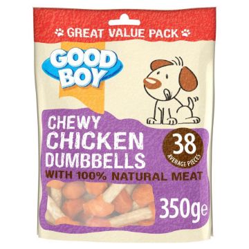 Picture of Good Boy Dog Treats Chewy Chicken Dumbbells 350g x 4