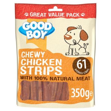 Picture of Good Boy Dog Treats Chewy Chicken Strips 350g x 6