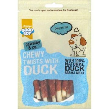 Picture of Good Boy Dog Treats Chewy Twists with Duck 90g x 10