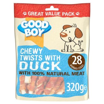 Picture of Good Boy Dog Treats Chewy Duck Twists 320g x 5
