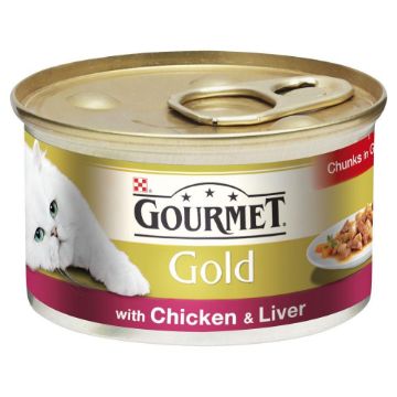 Picture of Gourmet Gold Cat Can Chicken & Liver in Gravy 85g x 12