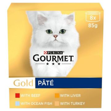 Picture of Gourmet Gold Cat Can Pate Recipes 85g 8pk x 6