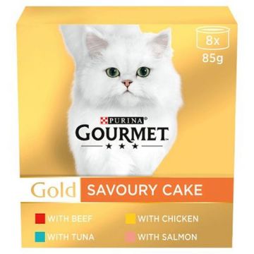 Picture of Gourmet Gold Savoury Cake Meat & Veg Multipack 8pk x 6