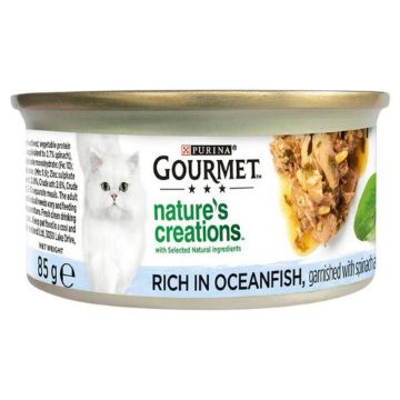 Picture of Gourmet Natures Creations Can Fish, Rice & Spinach 85g x 12