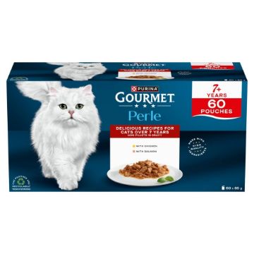 Picture of Gourmet Perle Pouch Senior 7+ Mini Fillets in Gravy 85g 60pk x 1
