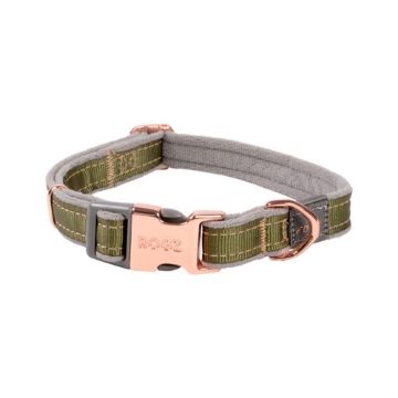 Picture of ROGZ URBAN Classic Dog Collar Dove Olive Twist Medium 