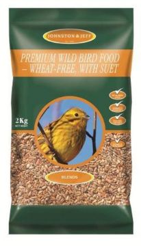 Picture of J&J Premium Wild Bird Wheat Free with Suet 2kg