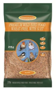 Picture of J&J Premium Wild Bird Wheat Free with Suet 20kg