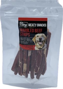 Picture of K9 MS Marbled Beef Strips 100g x 1